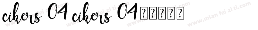 cikers 04 cikers 04字体转换
